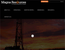 Tablet Screenshot of magna-resources.com